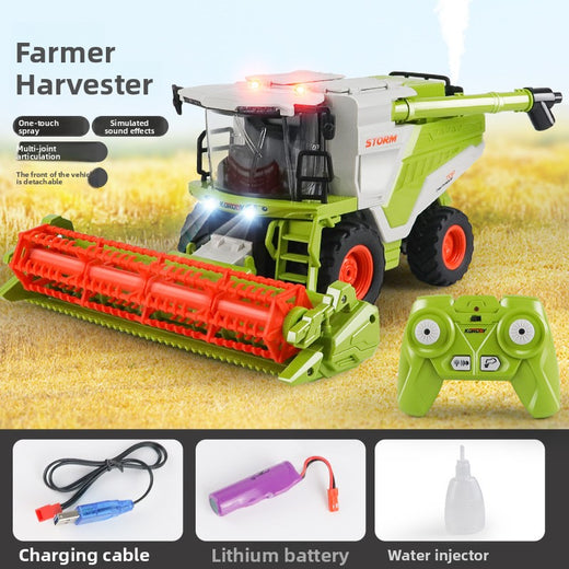 Corn and Wheat Harvester with Lighting