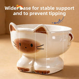 Ceramic Cat Dog Food Bowl with Anti-Slip Design