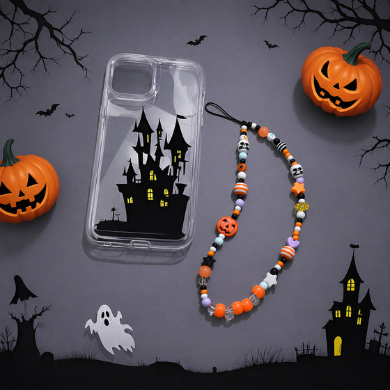 Halloween Pumpkin Skull Phone Chain Accessory