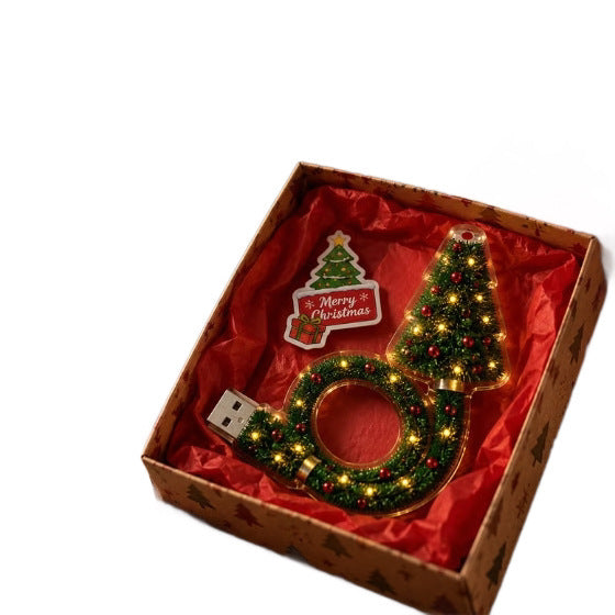 Christmas tree USB projection lamp
