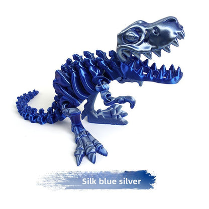 3D Printed Tyrannosaurus Rex Dinosaur Skeleton Craft Toy