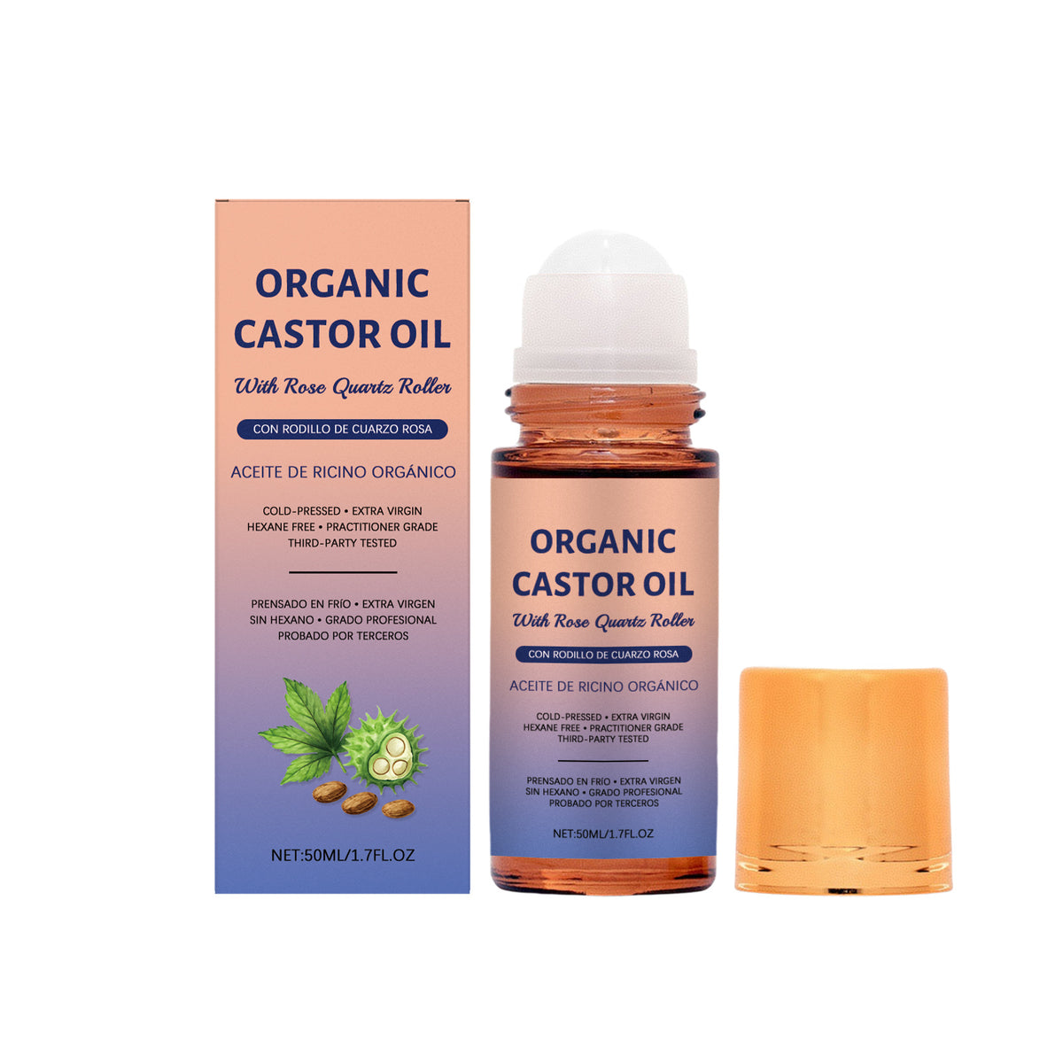 Castor Oil Care Roller Ball for Skin Moisturizing and Massage product image 5