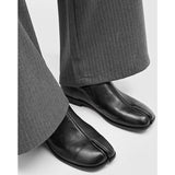Womens Split Toe Leather Slip On Loafers