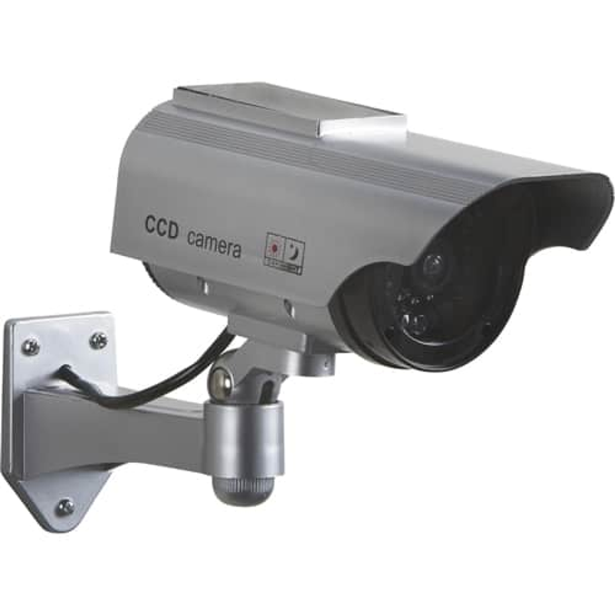 Solar Powered Dummy Security Camera with Flashing LED
