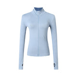 Women's zip sports jacket in blue
