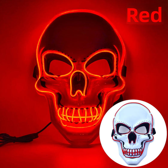 Halloween Skull LED Glow Mask with Multi-Color Effects product image 6