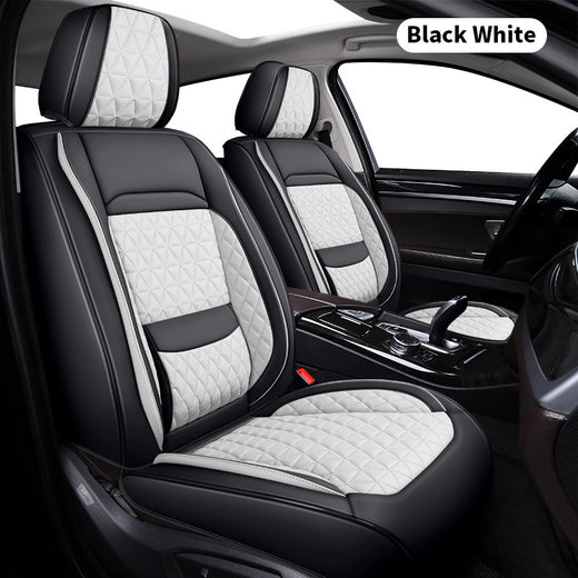 Leather Car Seat Cover With Lumbar Support product image 4