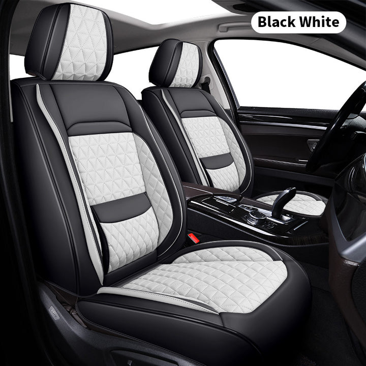 Leather Car Seat Cover with Lumbar Support