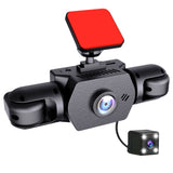 Four-Camera Vehicle Driving Recorder with 360-Degree View