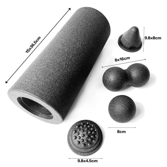 Hollow Yoga Column Peanut Ball Five-Piece Set EPP Foam Roller product image 5