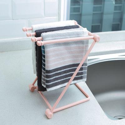 Foldable organizer rack pink color