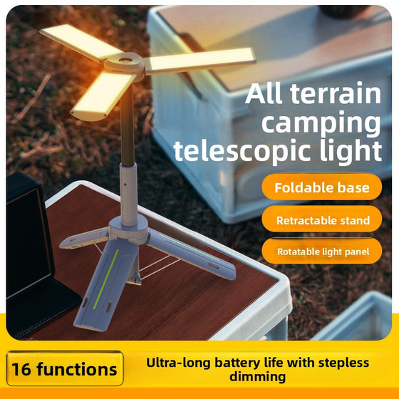 Multifunctional three-leaf camping lamp Outdoor Lighting & Tools product image 2