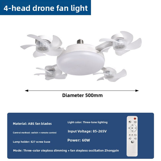 Multi-Function Ceiling Fan with Light
