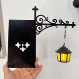 Cross-Border New Product Bookshelf Lantern Light Library Bookshelf Lighting Lantern Iron Crafts