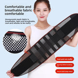 All-season breathable lumbar support belt (black mesh)