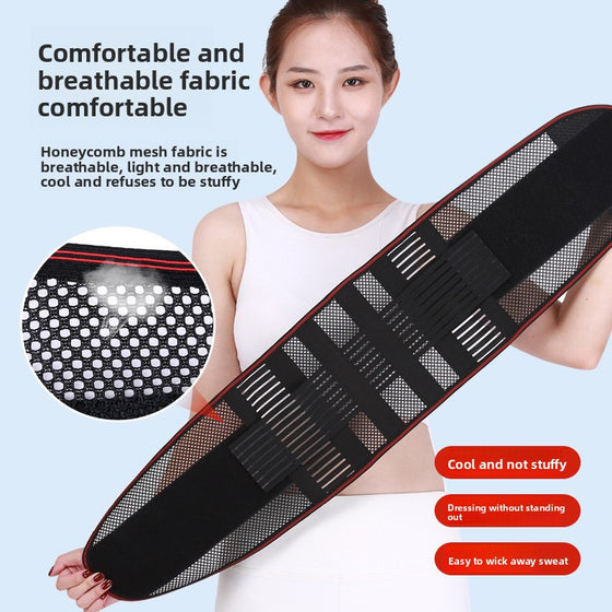 All-season breathable lumbar support belt (black mesh) Health & Wellness product image 2