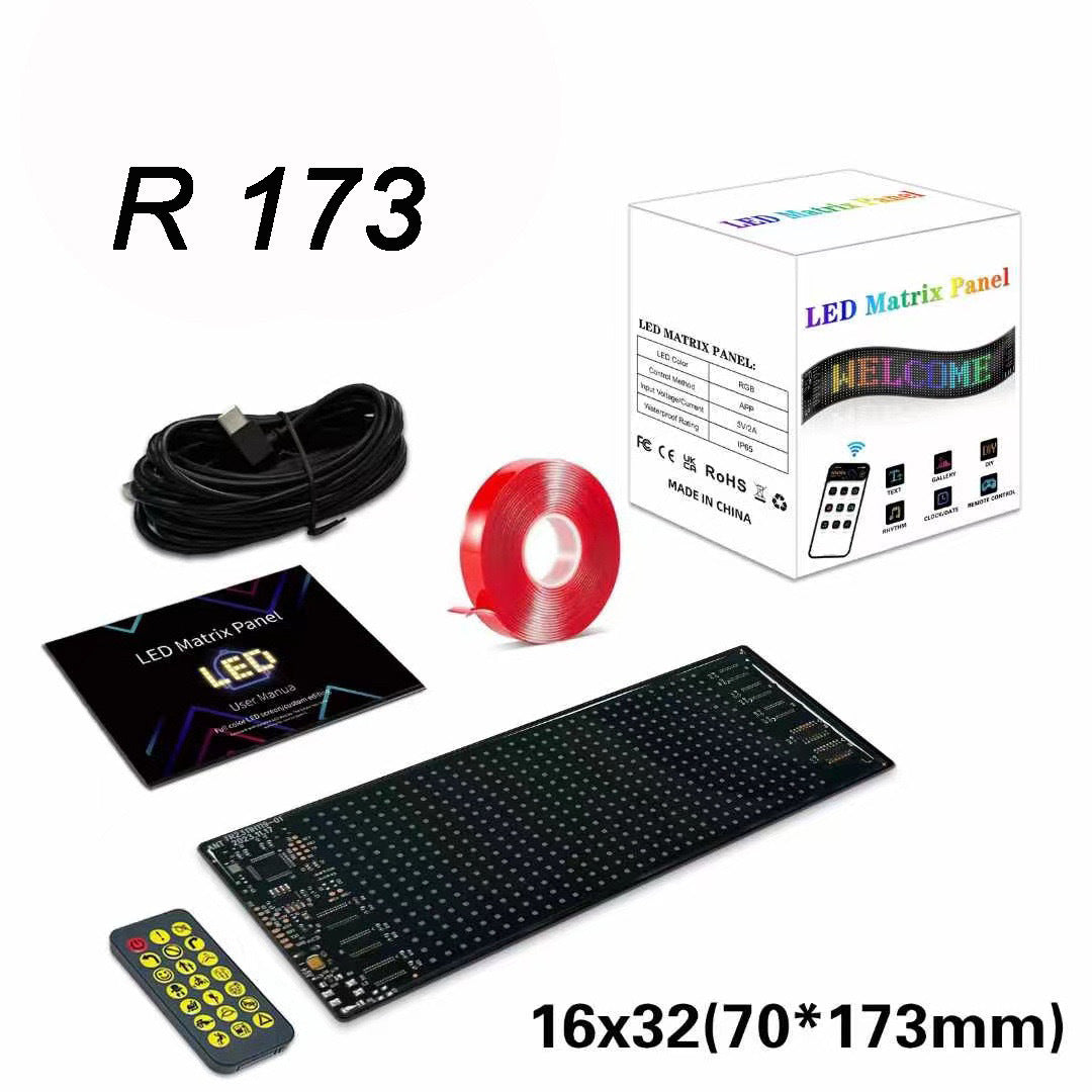 Bluetooth App Controlled Flexible LED Car Display Screen