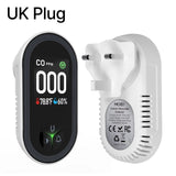 3In1 Carbon Monoxide Detector Plug-In Display with Temperature Humidity Sensor Built-In CO Monitor Alarm Sound Warning