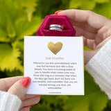 Adjustable Heart Ring