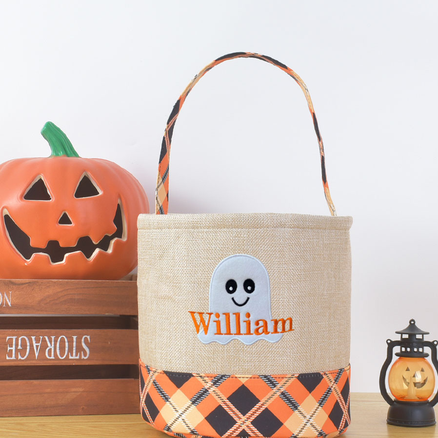 Halloween decorative storage basket with handle