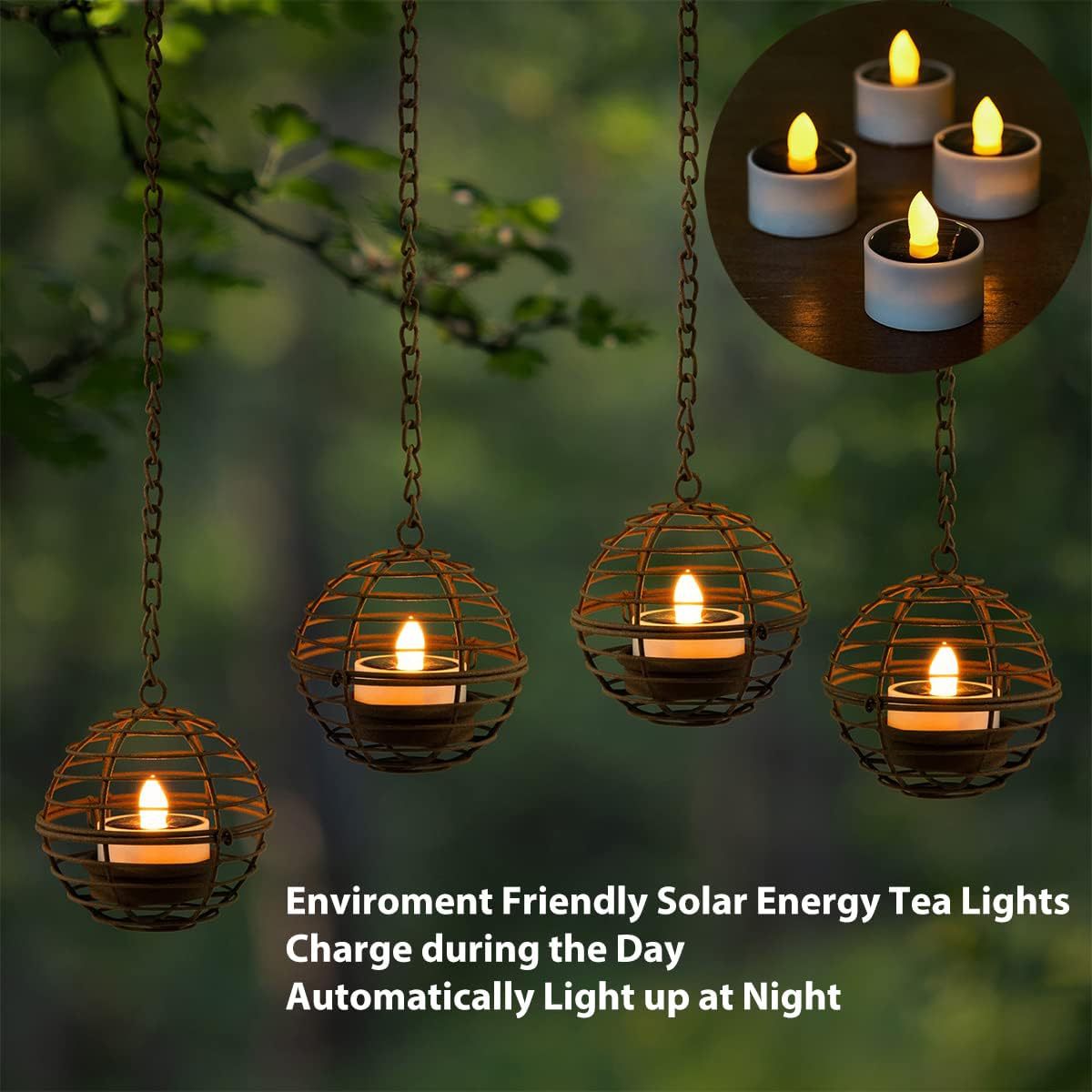 Solar Ball Candle Lantern Outdoor Decorative Light