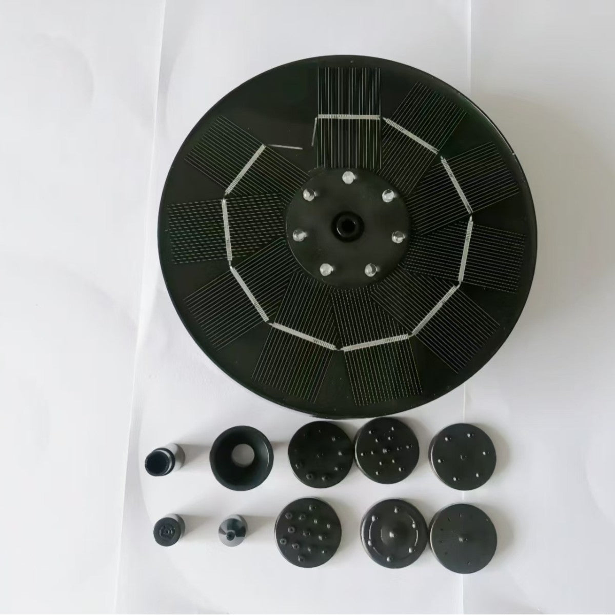 Solar Powered LED Floating Fountain with Battery