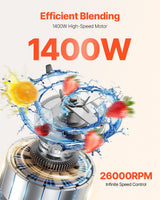 1400W high-speed blender speed control panel