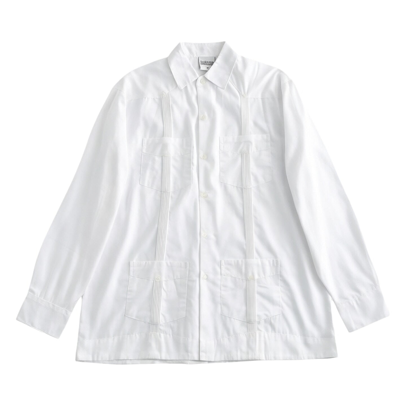 White Patchwork Casual Shirt