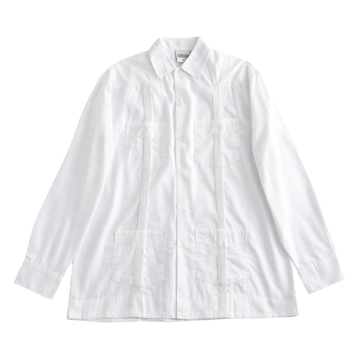 White Patchwork Casual Shirt