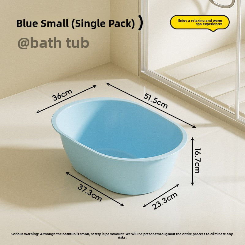 Thickened Non-Slip Plastic Baby Bathtub Long Shaped Children Bath Basin