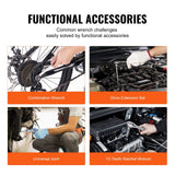 Arbasa 450-Piece Mechanics Tool Set Kit component layout