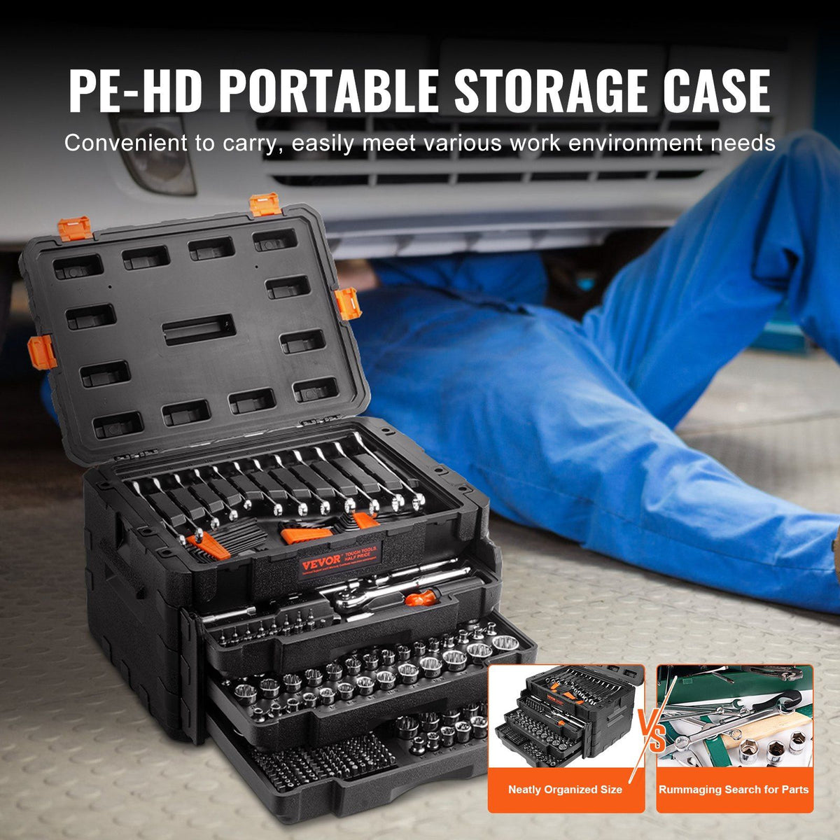 Arbasa 450-Piece Mechanics Tool Set Kit packaging view
