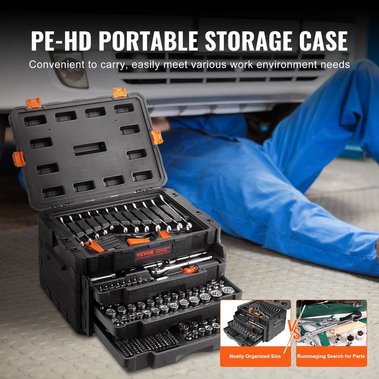 Arbasa 450-Piece Mechanics Tool Set Kit packaging view