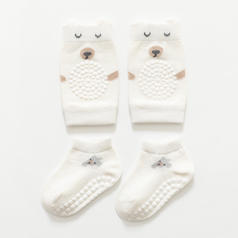 Baby Knee Pad Socks Set
