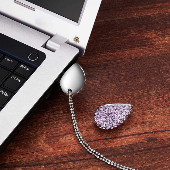 Metal Heart-Shaped USB Flash Drive Storage Devices product image 3