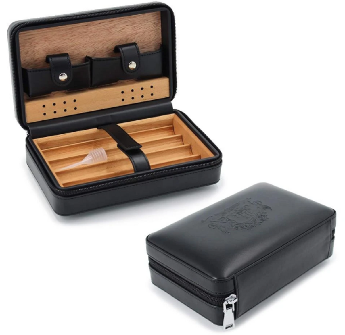 Travel Cigar Humidor with Spanish Cedar Lining