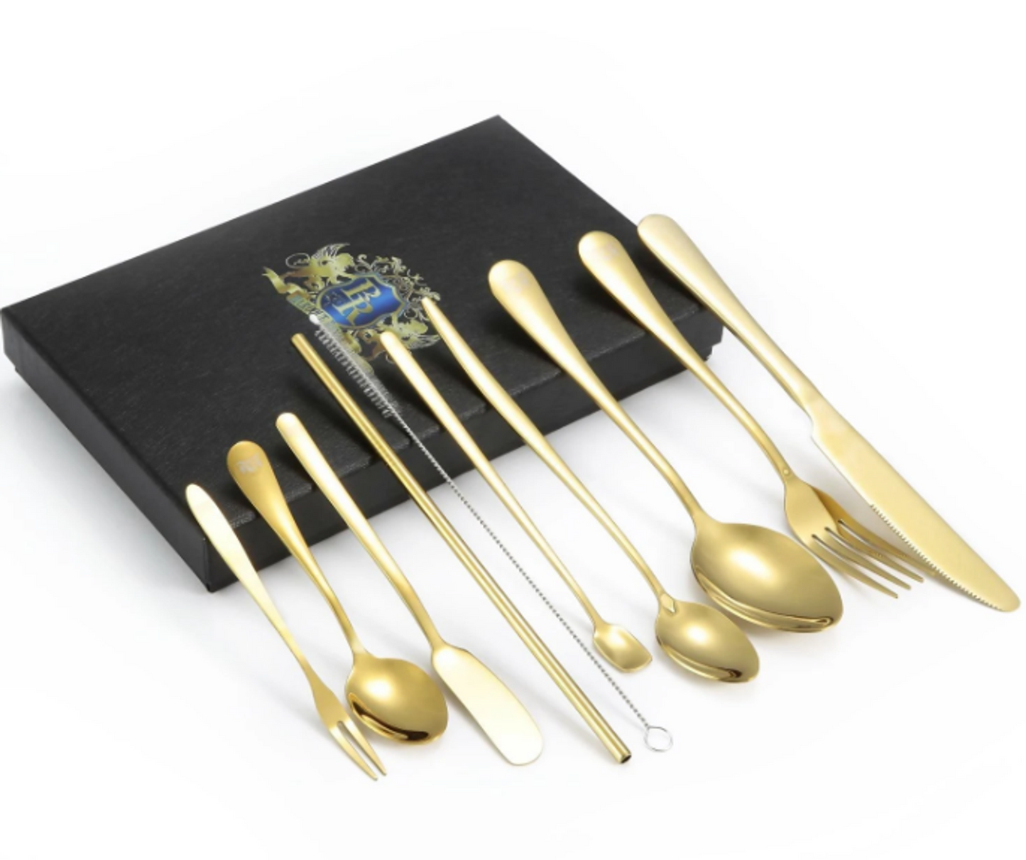 10-Piece Portable Travel Flatware Utensils Set