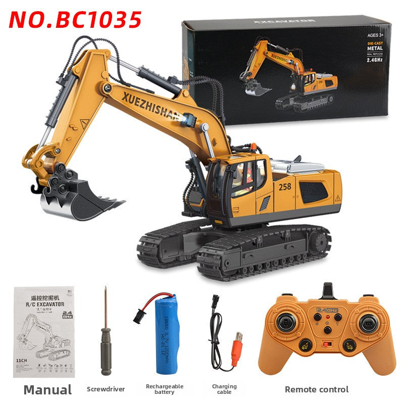 Remote control construction vehicle, 1:20 large crawler excavator