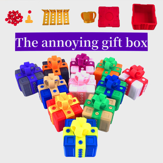 3D Printed Annoying Surprise Gift Box with Bow product image 1