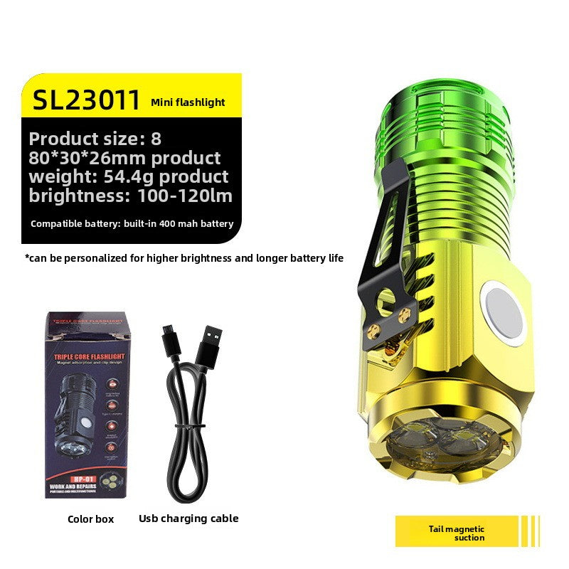 Rechargeable Mini LED Flashlight with Long Range