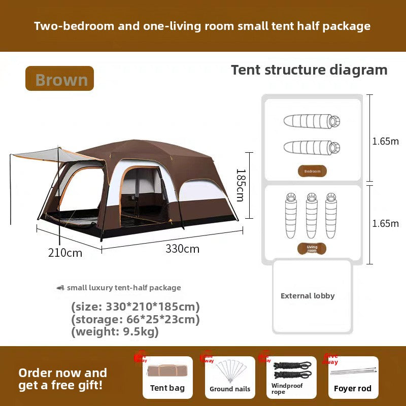 Large Camping Tent with Rooms Sun Shelter