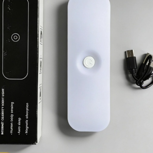 Magnetic rechargeable night light bar with three color modes, photo 1