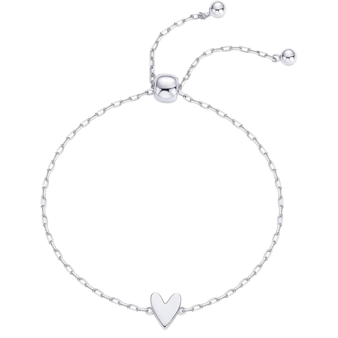 Peach Heart Minimalist Couple Bracelet