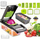 12 in 1 Multifunctional Vegetable Cutter Food Chopper Potato Slicer Carrot Grater Onion Shredder Salad Cutter Kitchen Gadgets