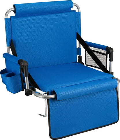 Foldable Padded Stadium Seat with Armrests