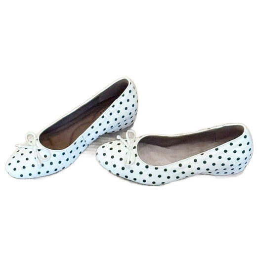 Polka Dot Bow Mary Jane Flat Shoes