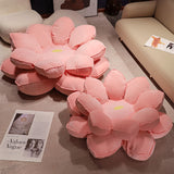 Flower Shaped Plush Cushion Mat