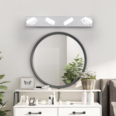 Modern 4 Light LED Vanity Wall Light Chrome