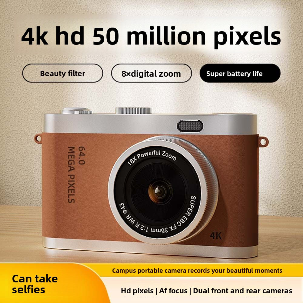 High-pixel dual-lens portable digital camera