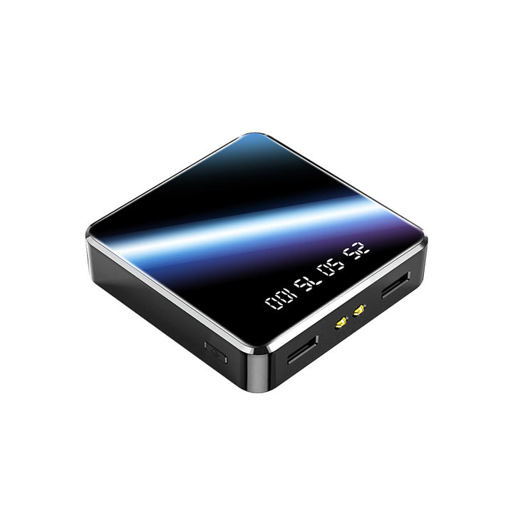 Power bank charging itself via a wall adapter